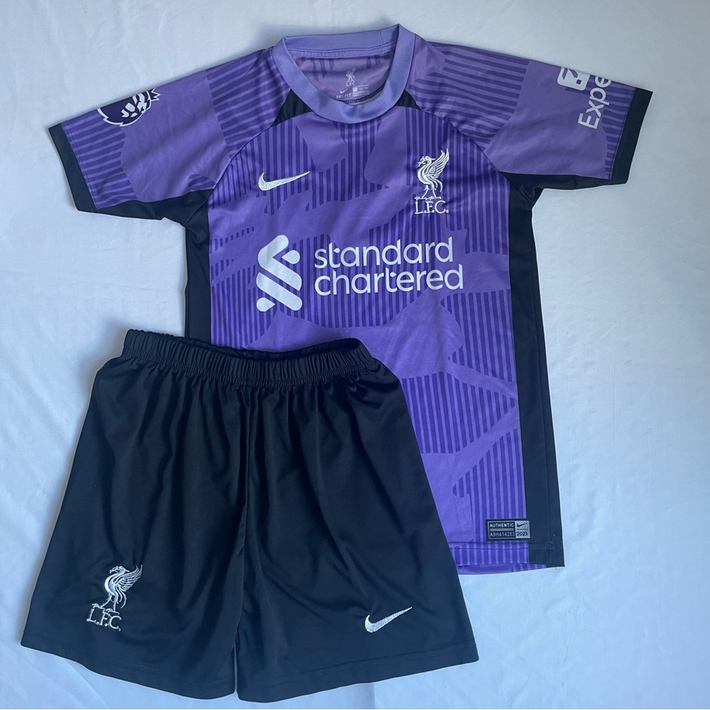 Salah Nike Kids Soccer Jersey Set